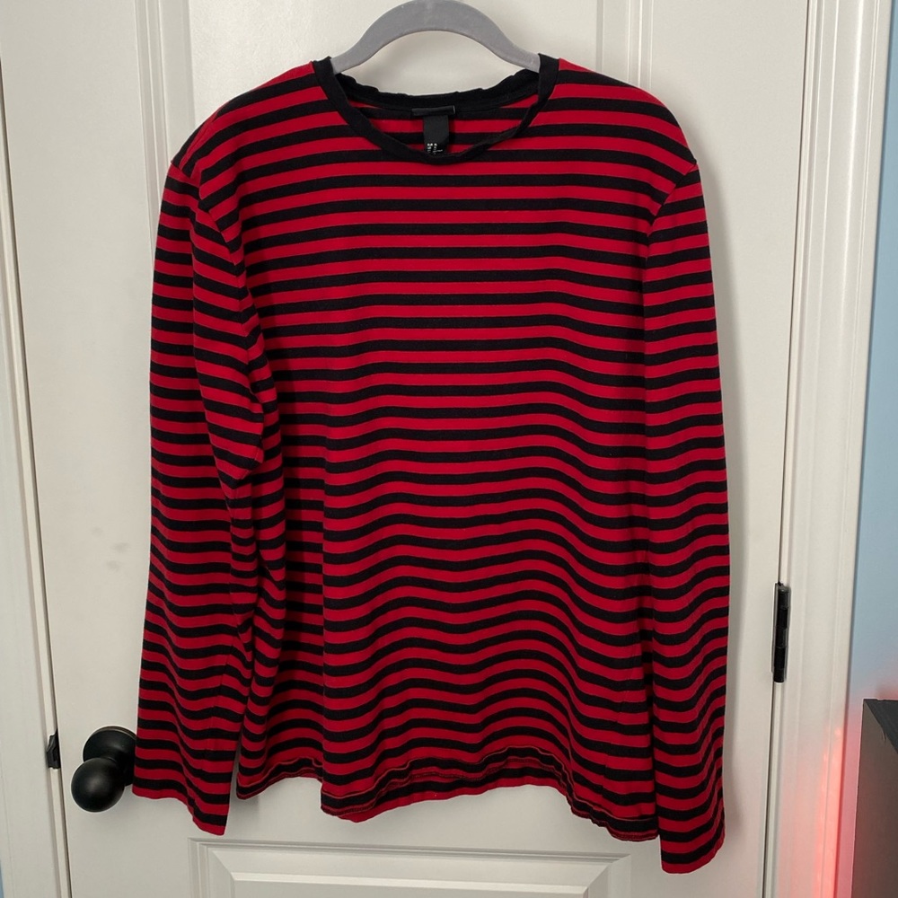 Men’s h&m long sleeve striped shirt